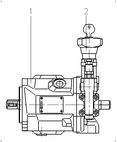 AA10VSO18DR/31R-PPA12N00-SO155 — Zeichnung