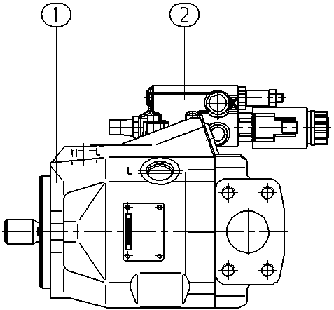 A A10V O 45ED 74/52R-VUC12N00P -S1388 — Zeichnung