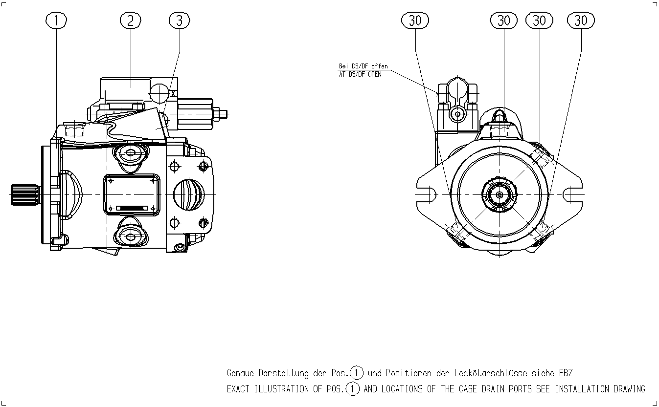 A A10VNO 28 DR /53R-VTE12N00 -S2873 — Zeichnung