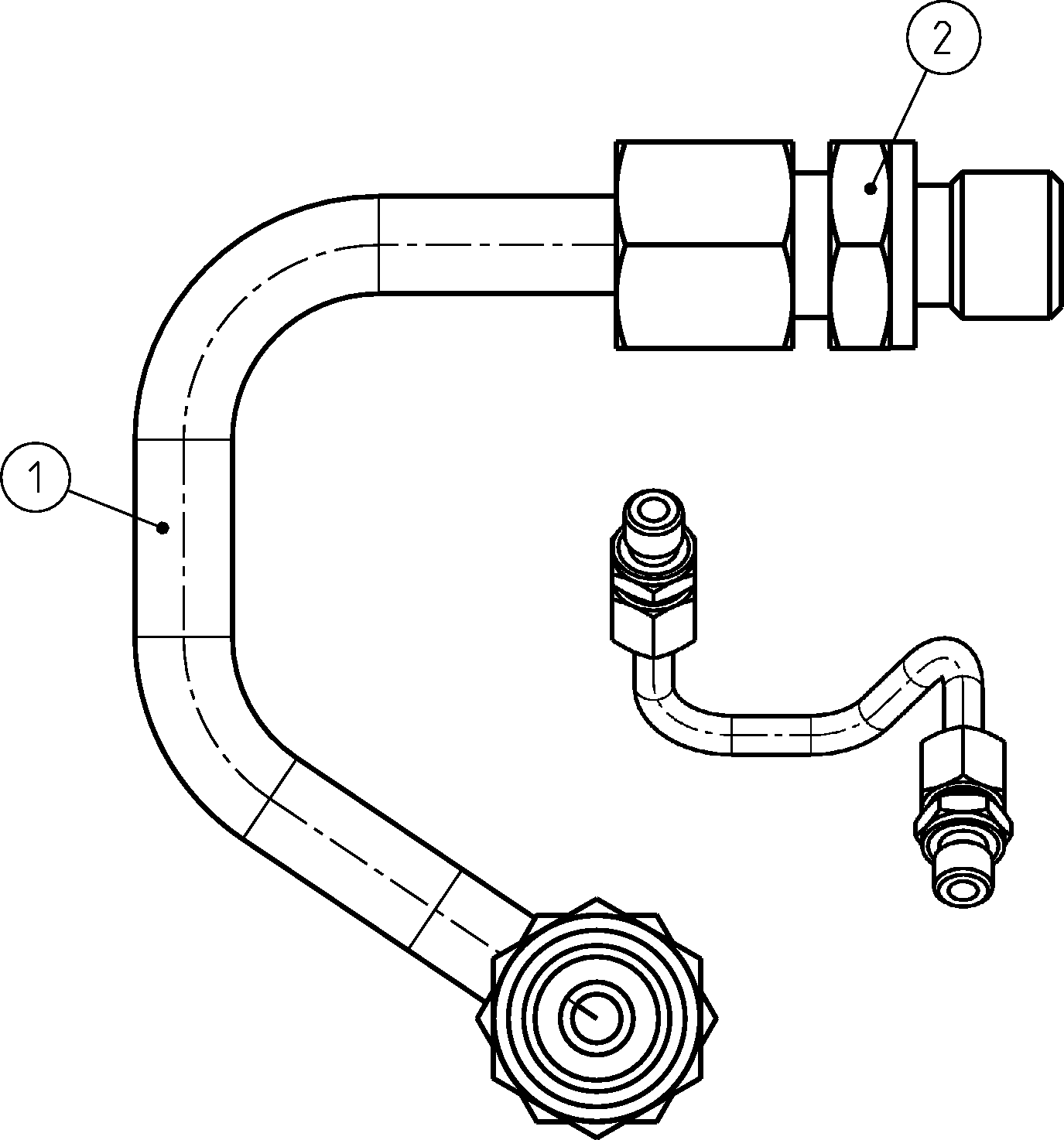 HYDRAULIC LINE — Zeichnung