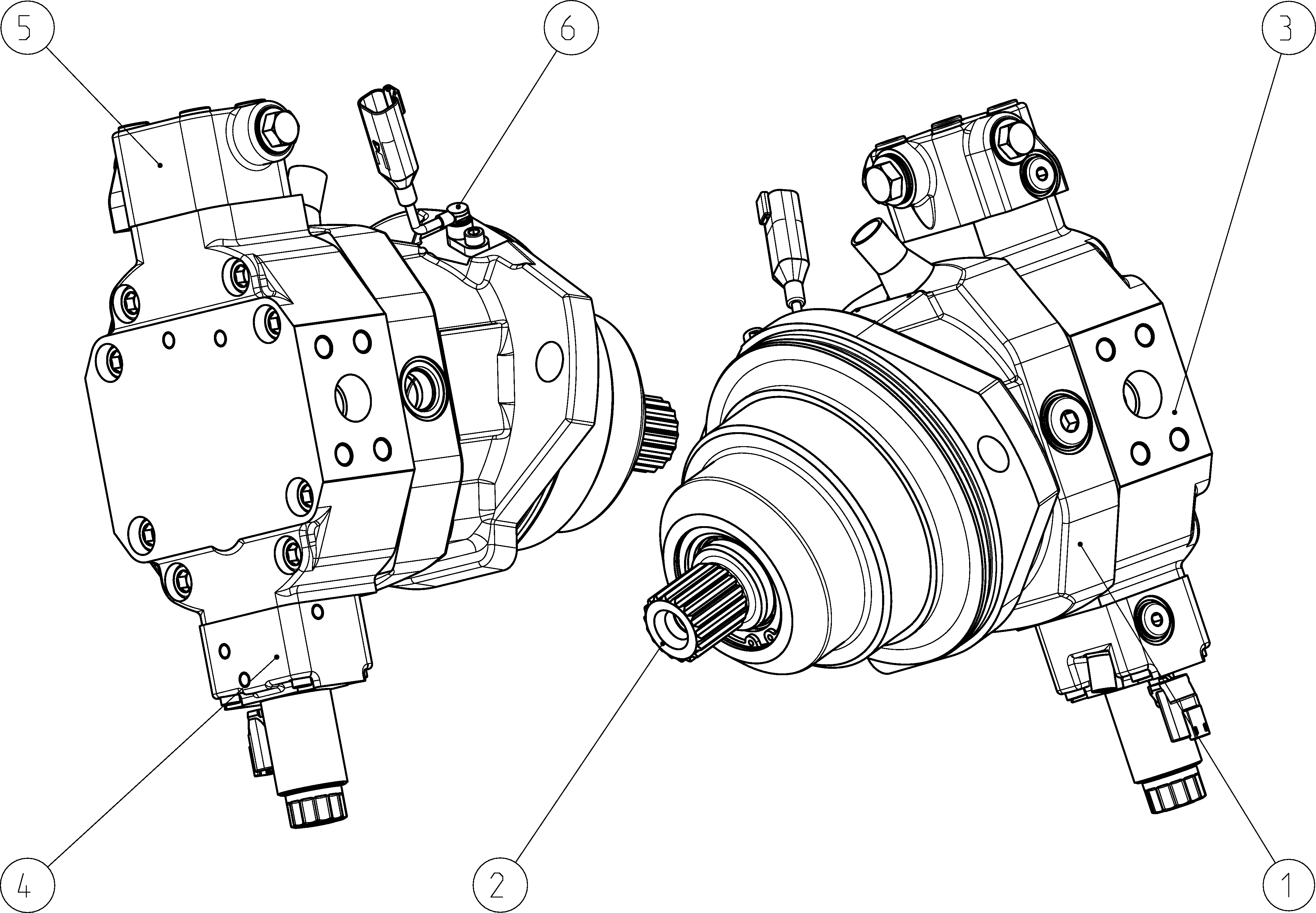 A6VE085EP100P000A/71MLV0Y2Z92BV-S — Zeichnung
