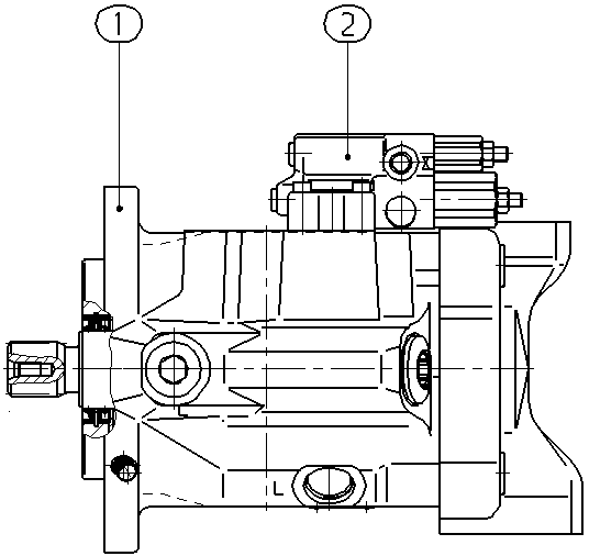 A A10V O 85 DFR1/52R-VUC12N00 -S2422 — Zeichnung