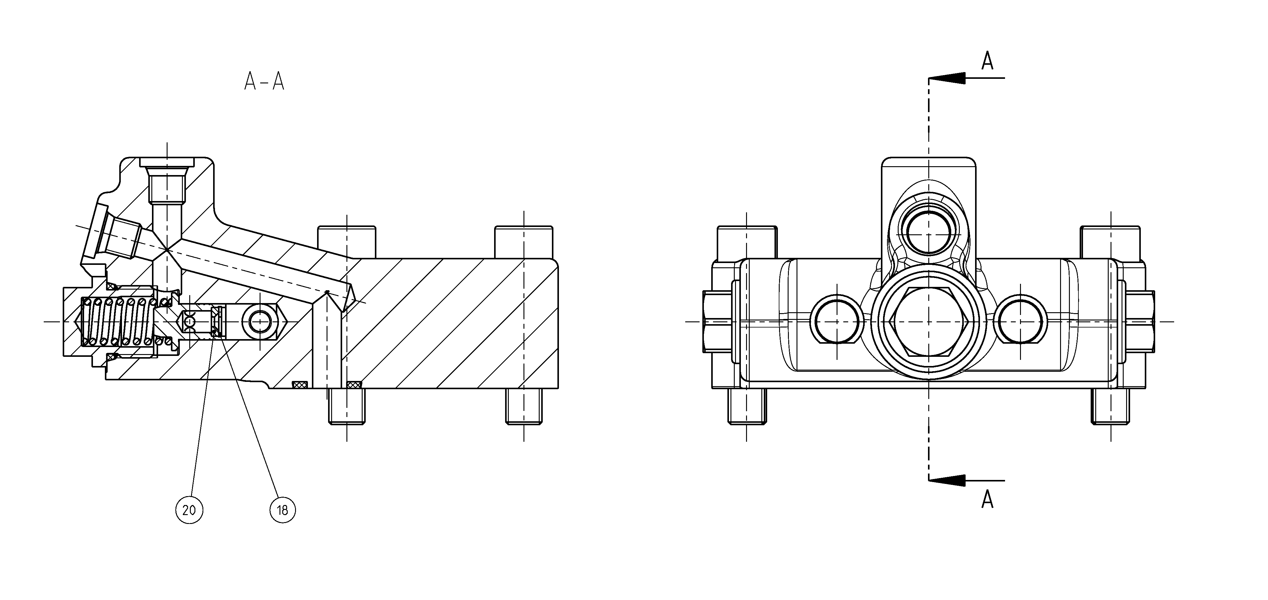 FLUSH/BOOST PRESSURE VALVE — Zeichnung