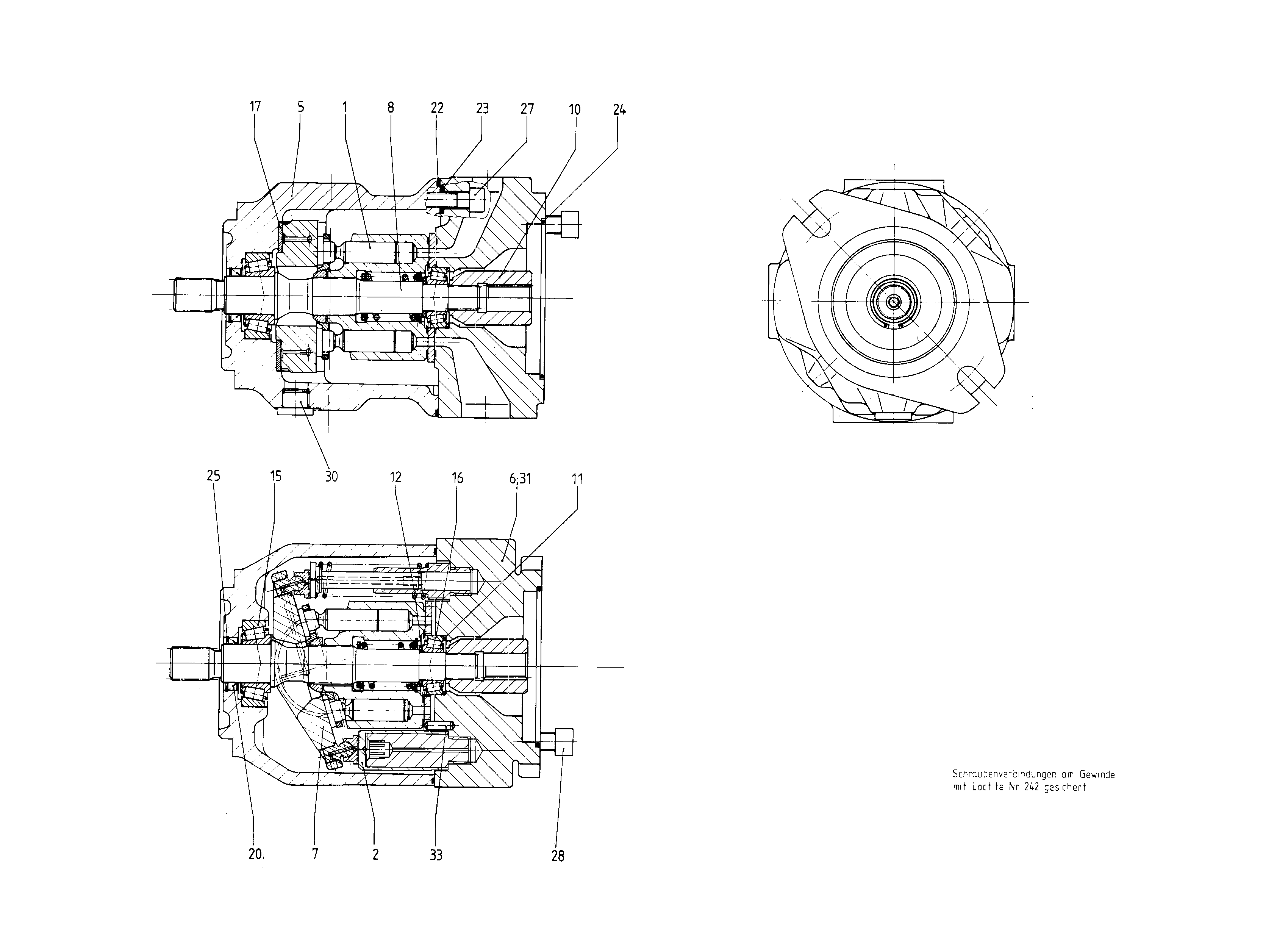G A10V O 28 OV /31R-PSC12K01 -SO 13 — Zeichnung