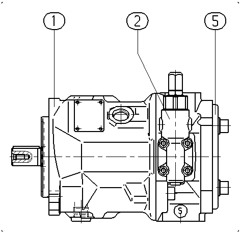 A A10VSO 28 DR1 /31R-PPA12KD2 -SO275 — Zeichnung