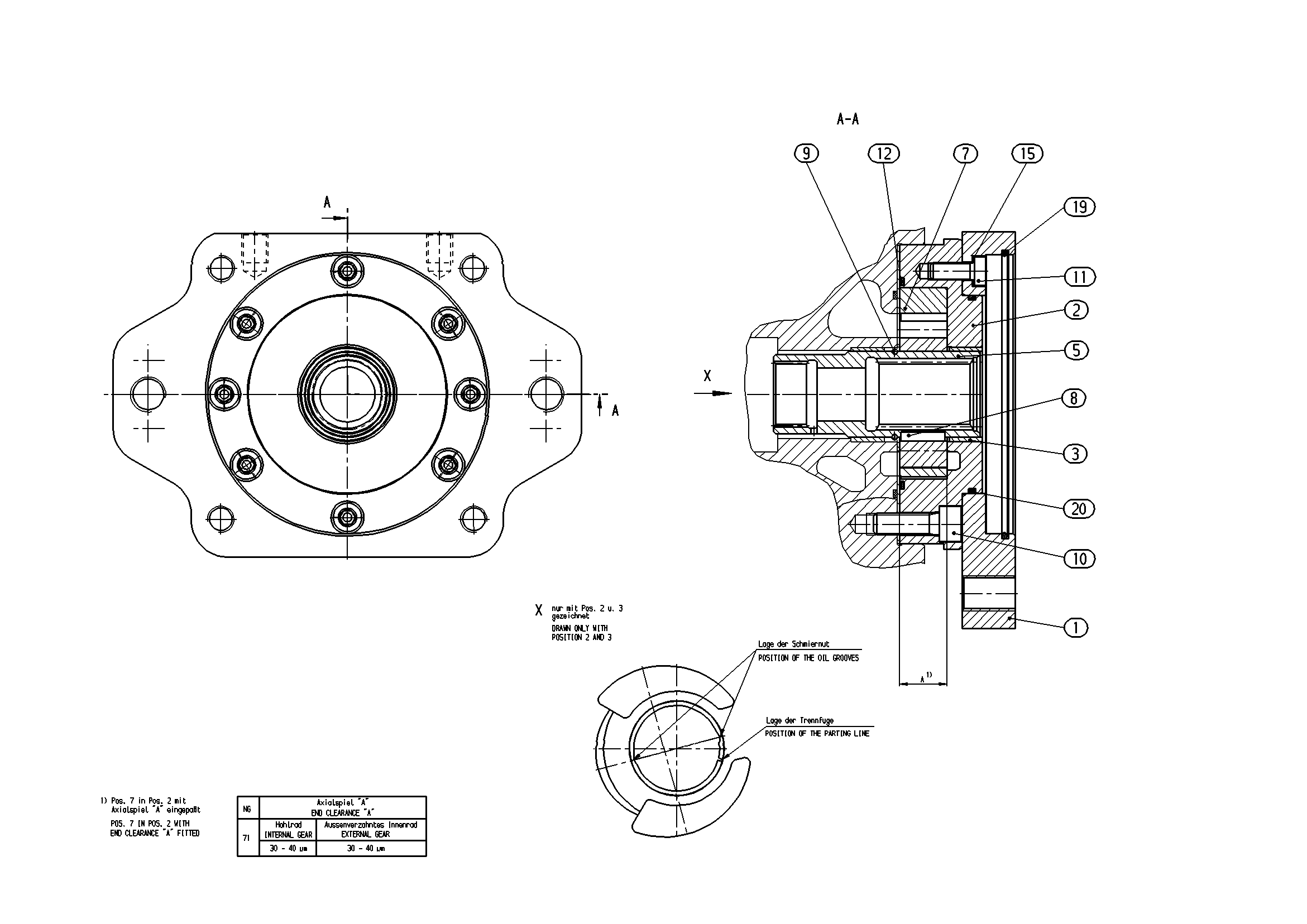INTERNAL GEAR PUMP — Zeichnung