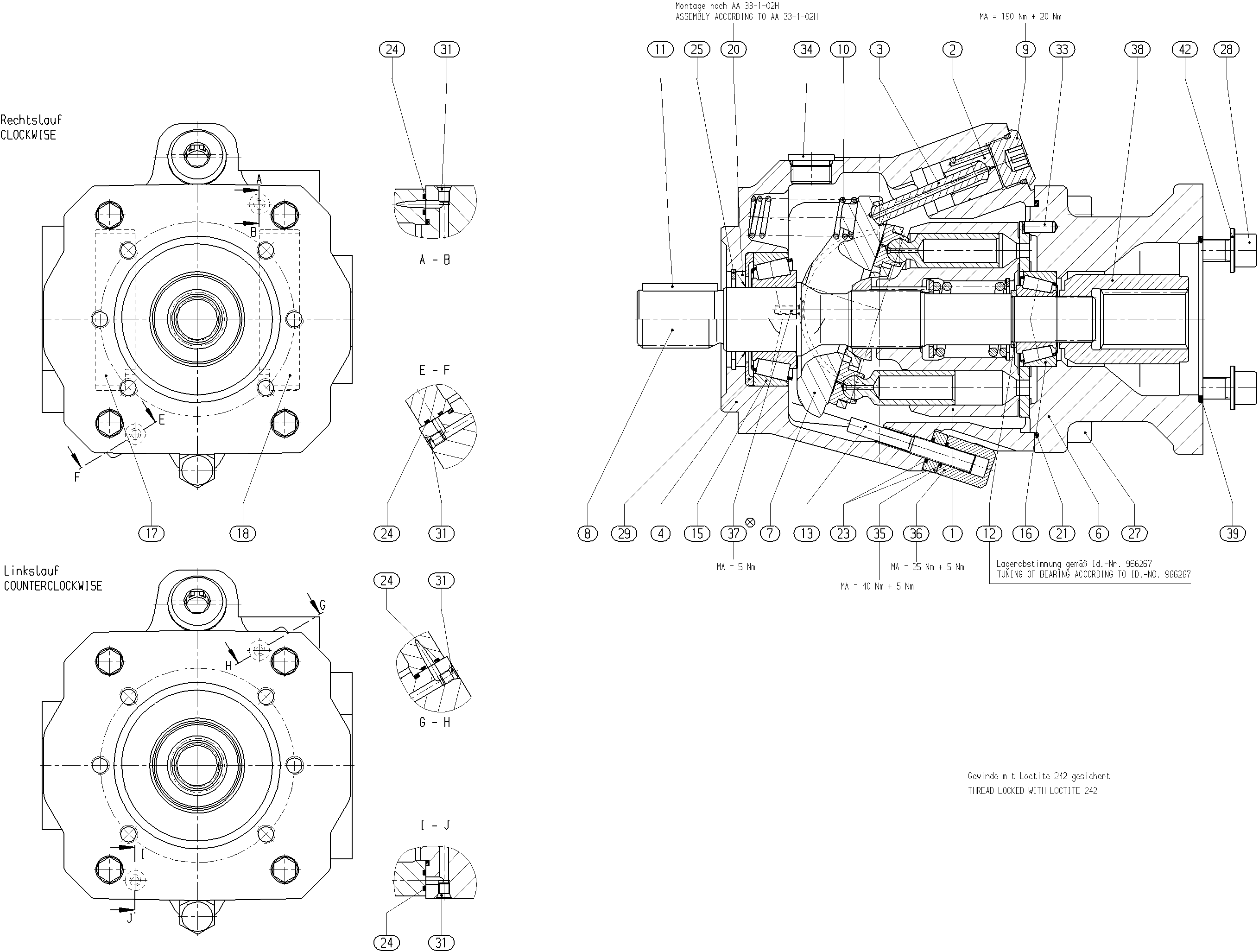 G A10V O 60 OV /52R-VSC73K52 -S2118 — Zeichnung