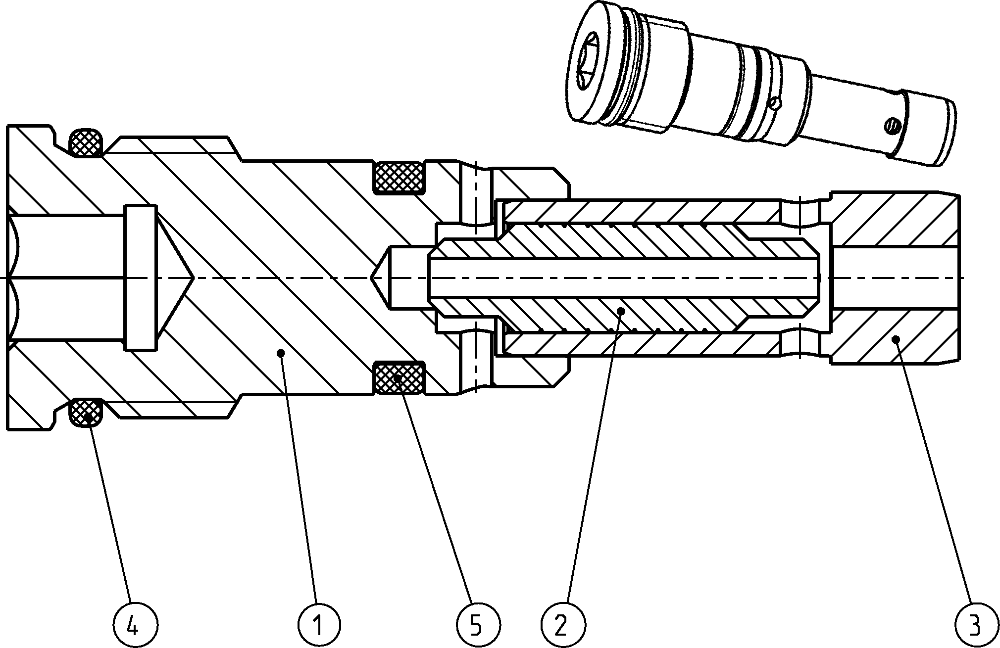 SHUTTLE VALVE — Zeichnung