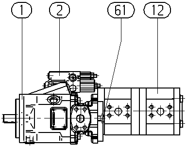 A A10V O 28 DRG /52L-VRC12L55 — Zeichnung