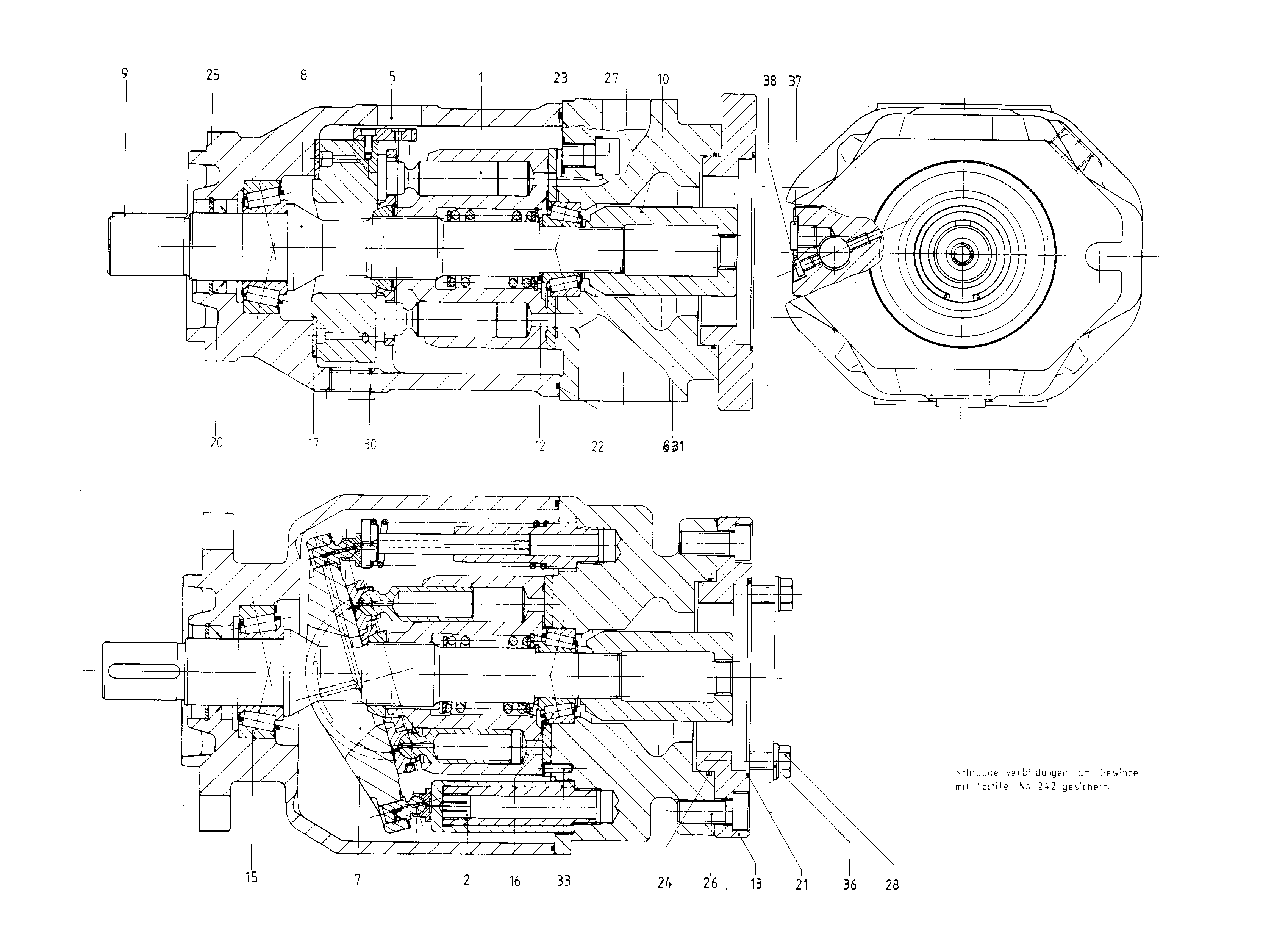 G A10VSO100 DFE /31R-VPA12K55 LR -SO341 — Zeichnung