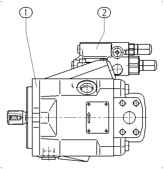 A A10V O 28 DFR1/52L-PSC12N00 -SO702 — Zeichnung