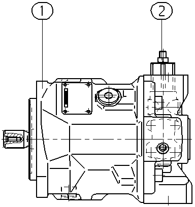 A A10V O 28 DFR1/31L-VSC62N00 -SO833 — Zeichnung