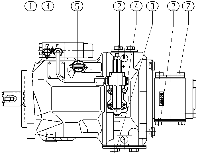 AL A10V O 71 DFSR/31R-VSC42L40 -S1766 — Zeichnung