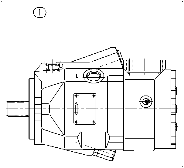 A A10V M 45 DG /52W1-VRC68B020 — Zeichnung
