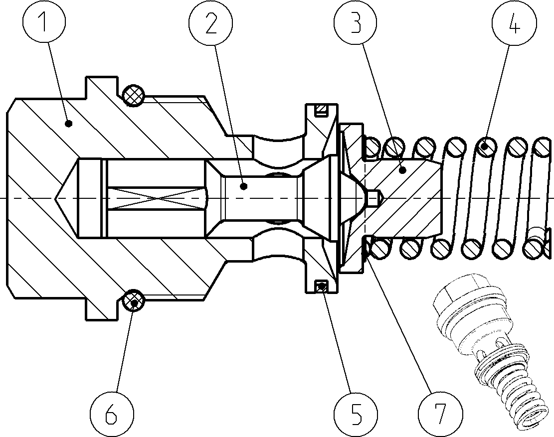 PRESSURE RELIEF VALVE — Zeichnung