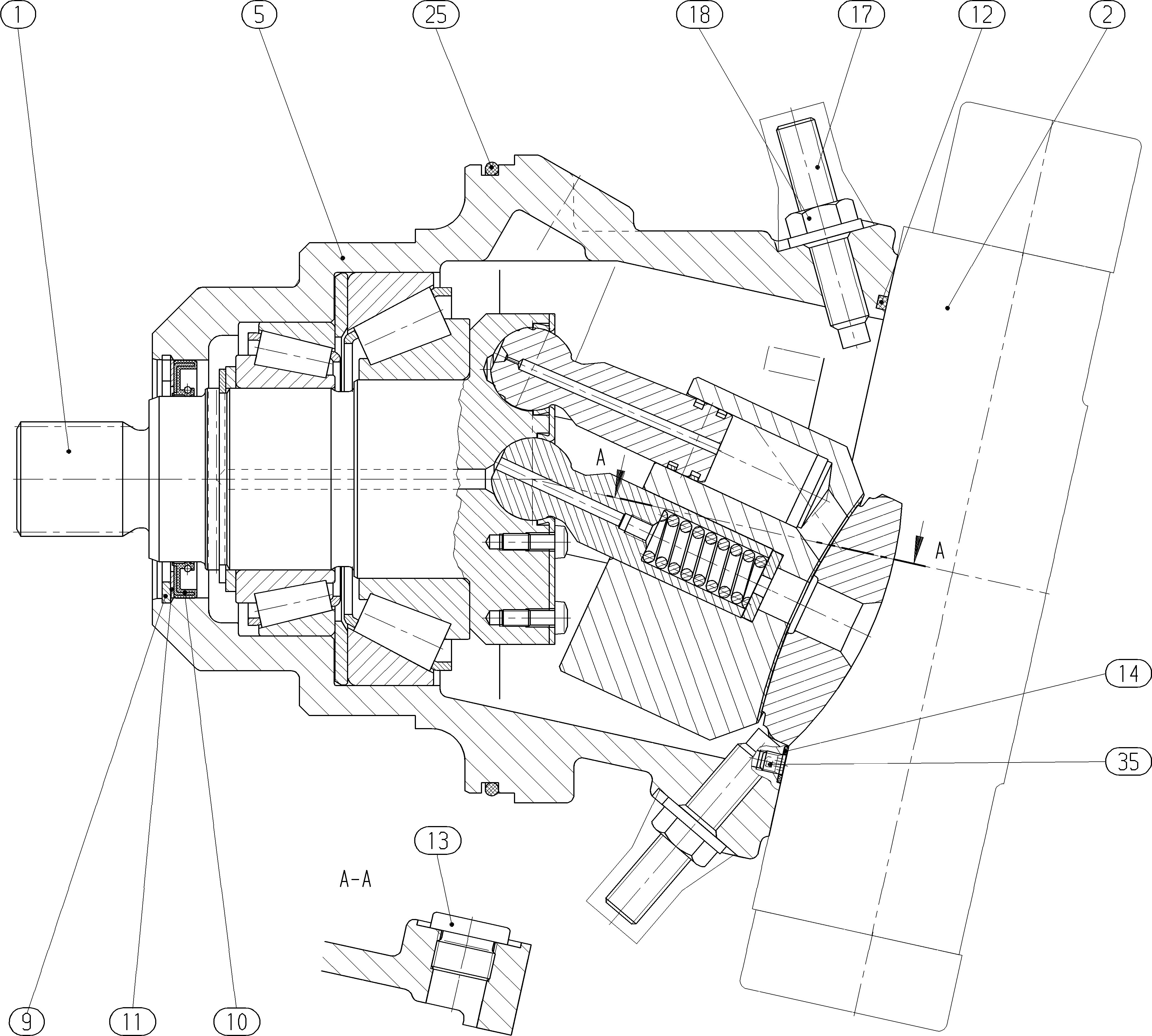 A6VE160HD1/63W-VZL027B-E — Zeichnung