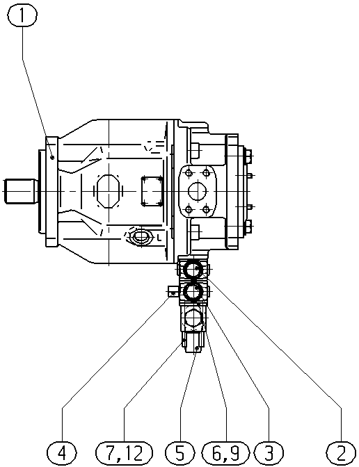 A A10V O140 DFR /31R-VSD62K68 -SO294 — Zeichnung
