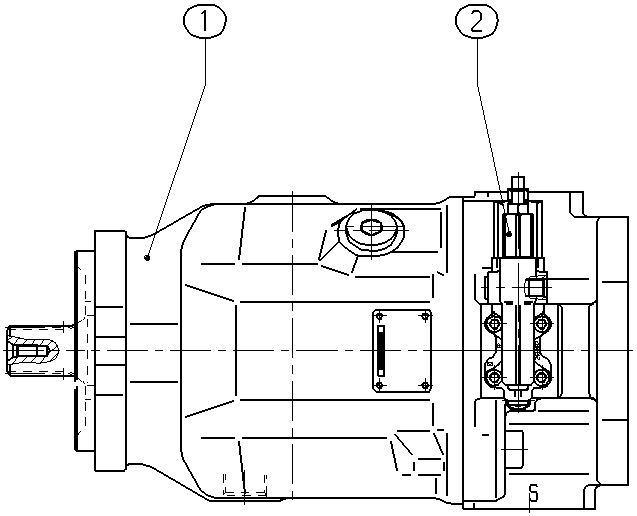 A A10V O100 DFR1/31R-VWC62K68 -S1322 — Zeichnung
