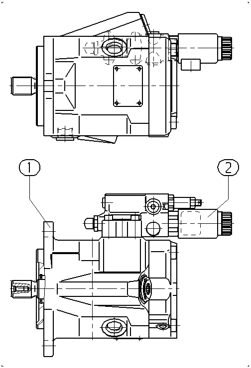 AA10VO28ED73/52L-VSC11N00T-SO262 — Zeichnung