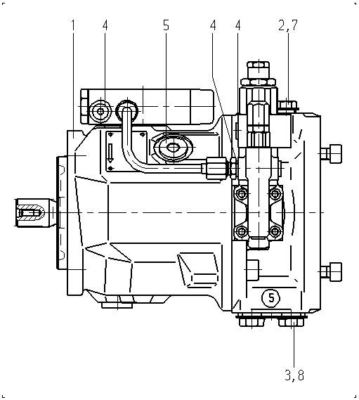 AL A10V O 45 DFSR/31R-VSC62K01 -SO522 — Zeichnung