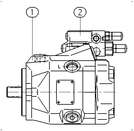 A A10V O 45 DFR1/52R-PWC11N00 -S1519 — Zeichnung