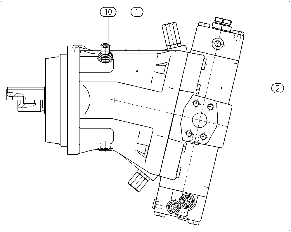 A A6VLM 500 EP2D /63W2-PZH150F B-SO222 — Zeichnung