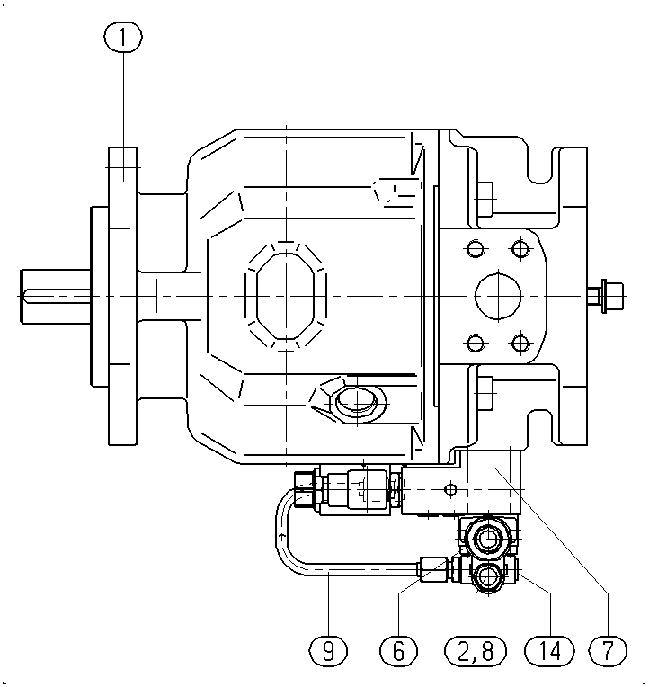 AAA10VSO100DRG/31R-PKC62K04-S1184 — Zeichnung