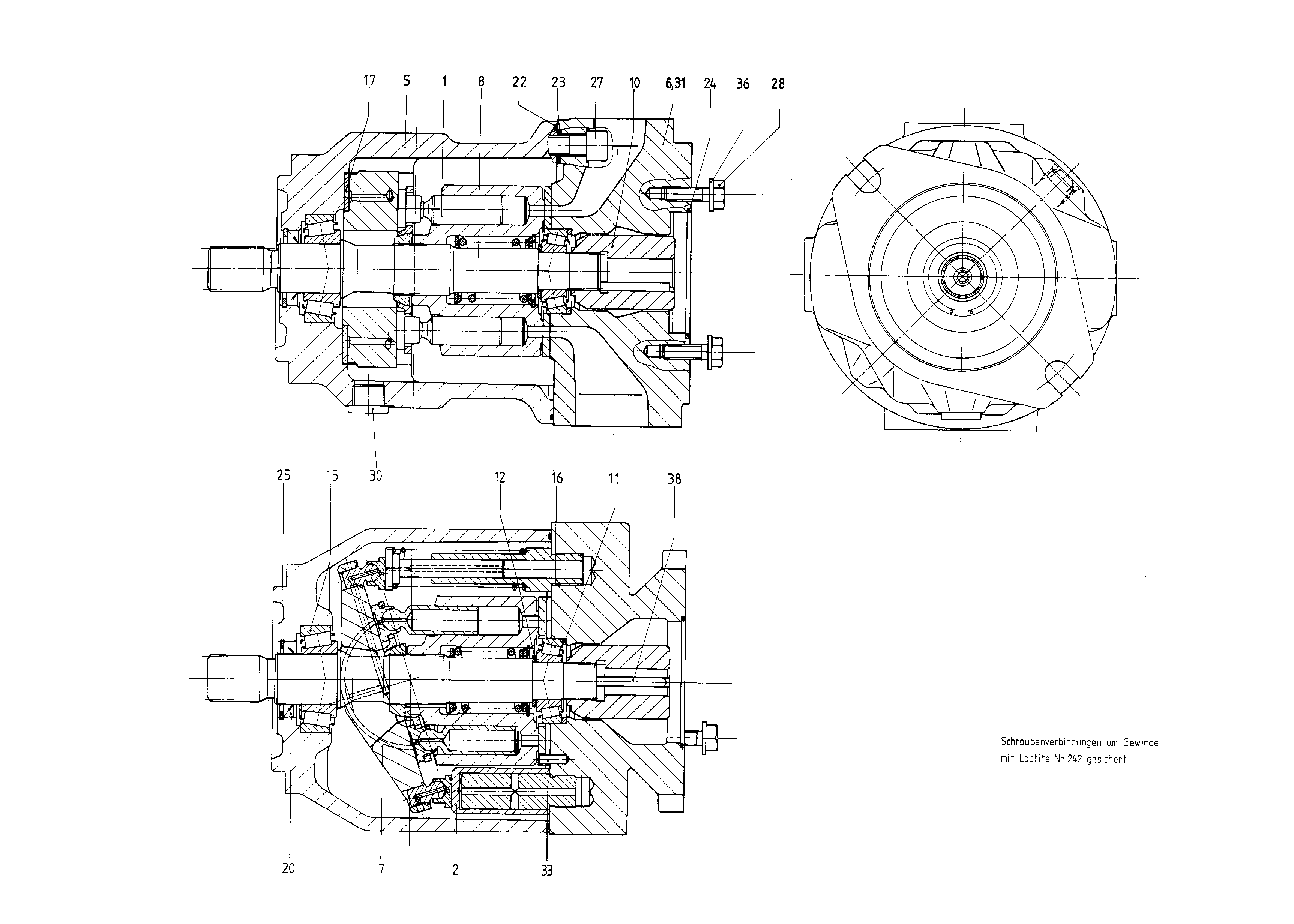 G A10V O 71 OV /31R-VSC92K02 -SO 13 — Zeichnung