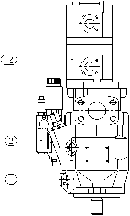 A A10V O 45ED 72/52R-VSC62G54T -SO 97 — Zeichnung