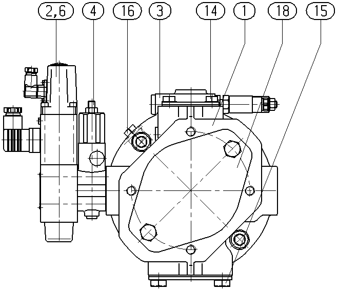 A A10VSO 71 FE1D/31R-PSC92K04 — Zeichnung