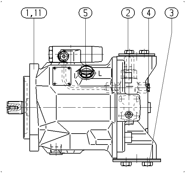 AL A10V O 28 DFLR/31L-PSC62N00 — Zeichnung