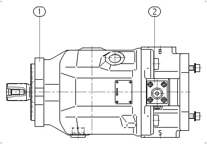 AXIAL-PISTON PUMP — Zeichnung
