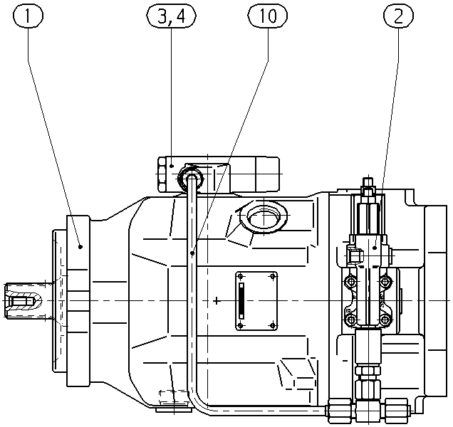 A A10V O100 FHD /31R-VWC62K04 -SO802 — Zeichnung