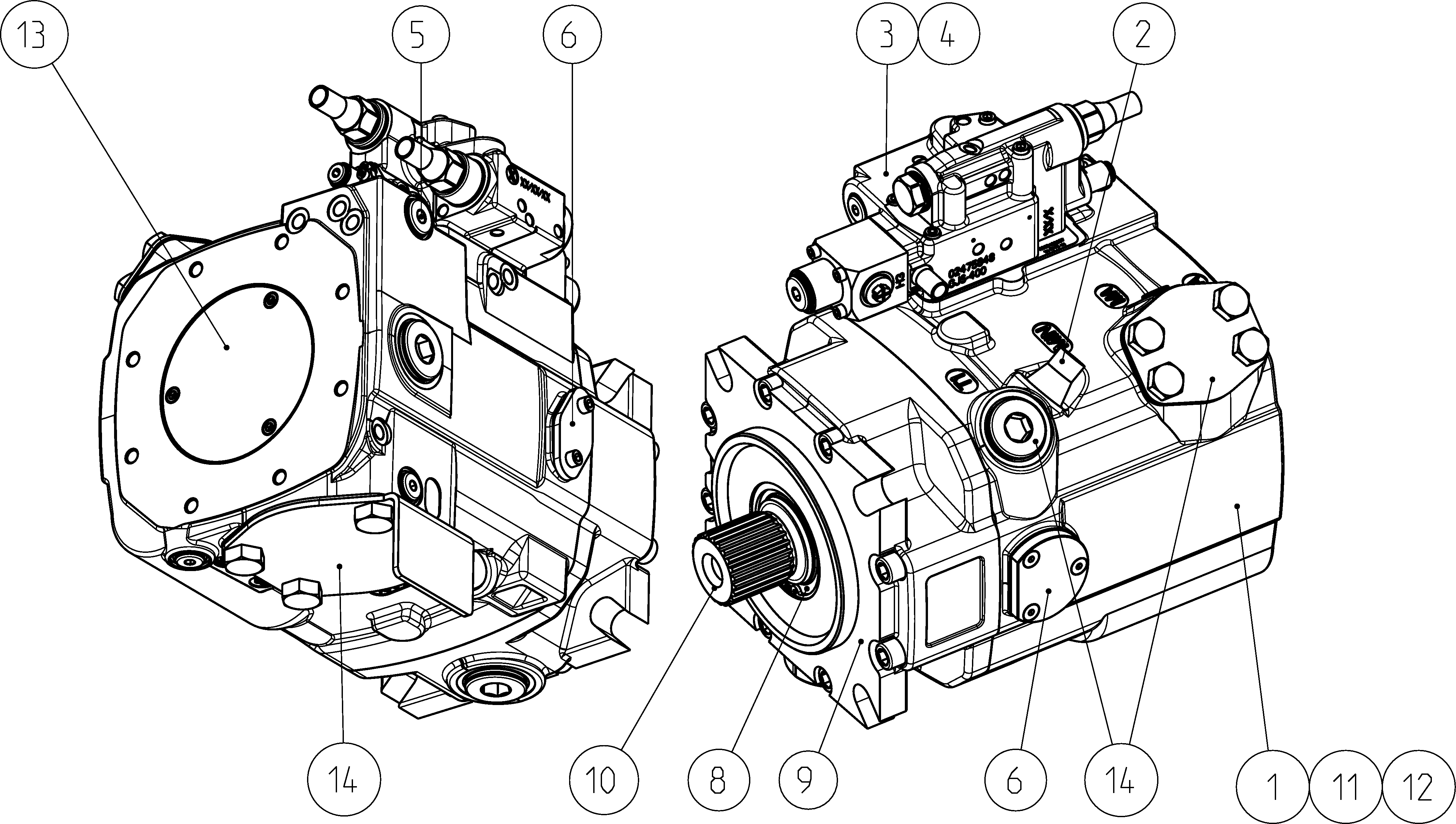 LA11VO145LRDRH3A00/40MRVD4A21EU0000-0 — Zeichnung