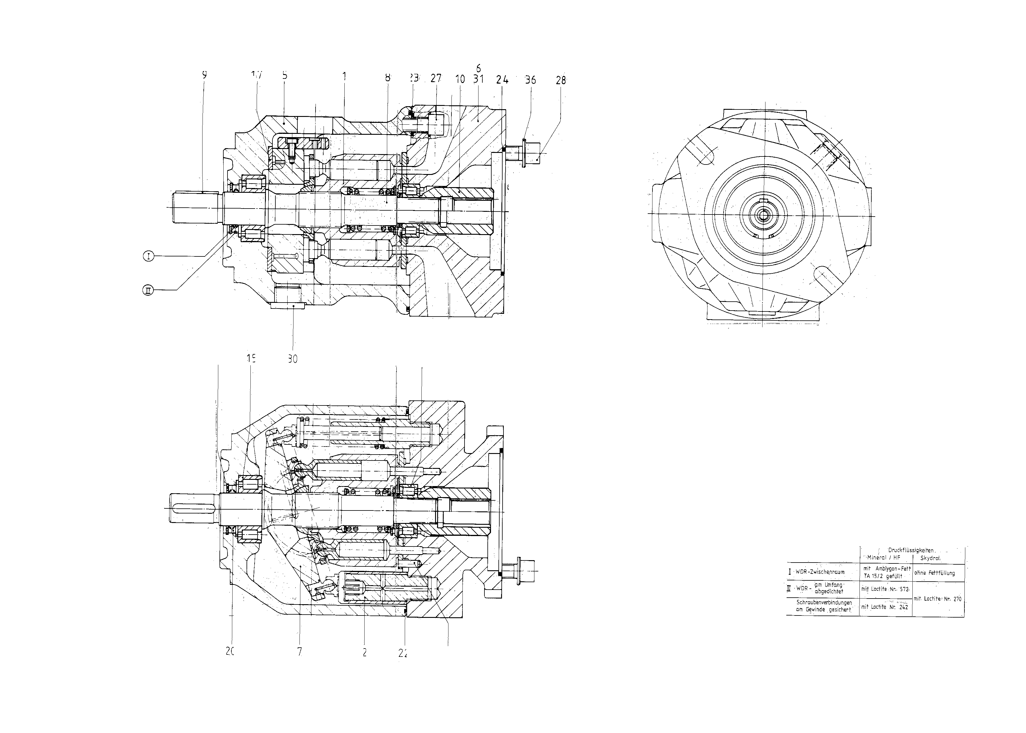 GE A10VSO 45 OV /31R-PPA12K01 LR — Zeichnung