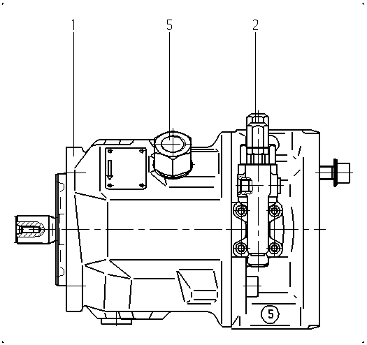 A A10V O 45 DFR /31R-PSC12K04 -SO515 — Zeichnung