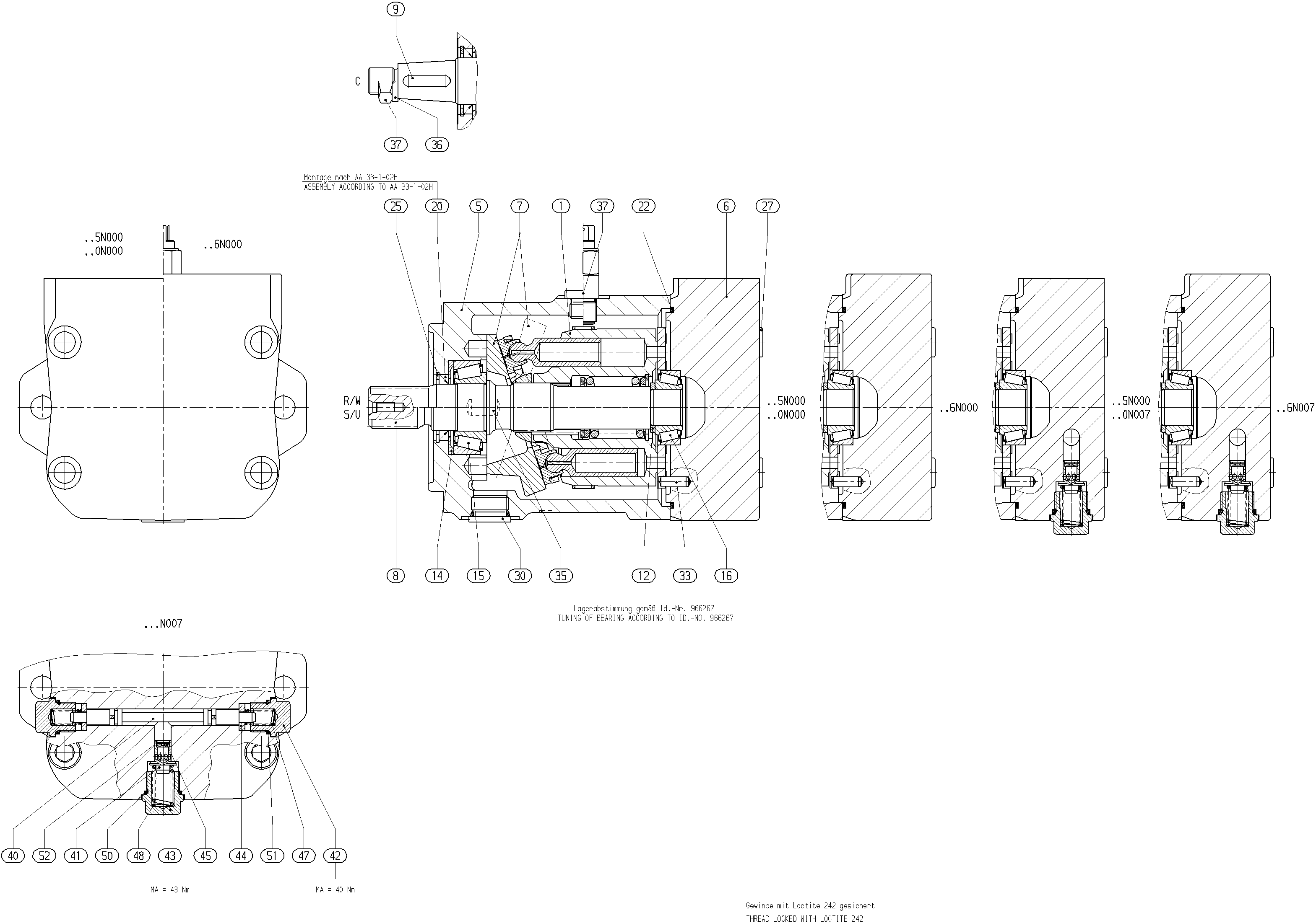 AA10FM45/52W-VRC60N007-SO632 — Zeichnung