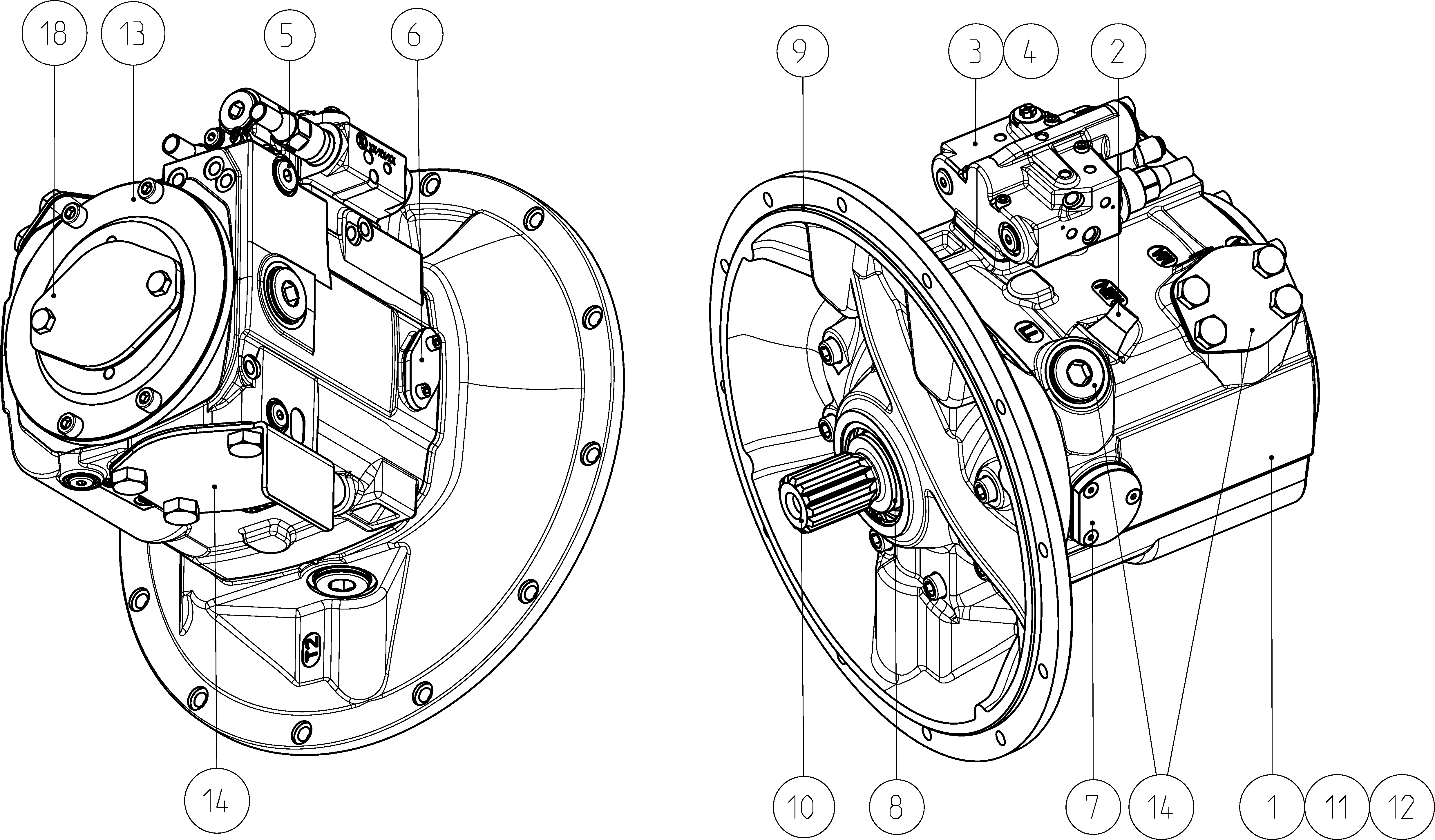 LA11VO145DRS0A00/40MRKG3T11EA3S20-0 — Zeichnung