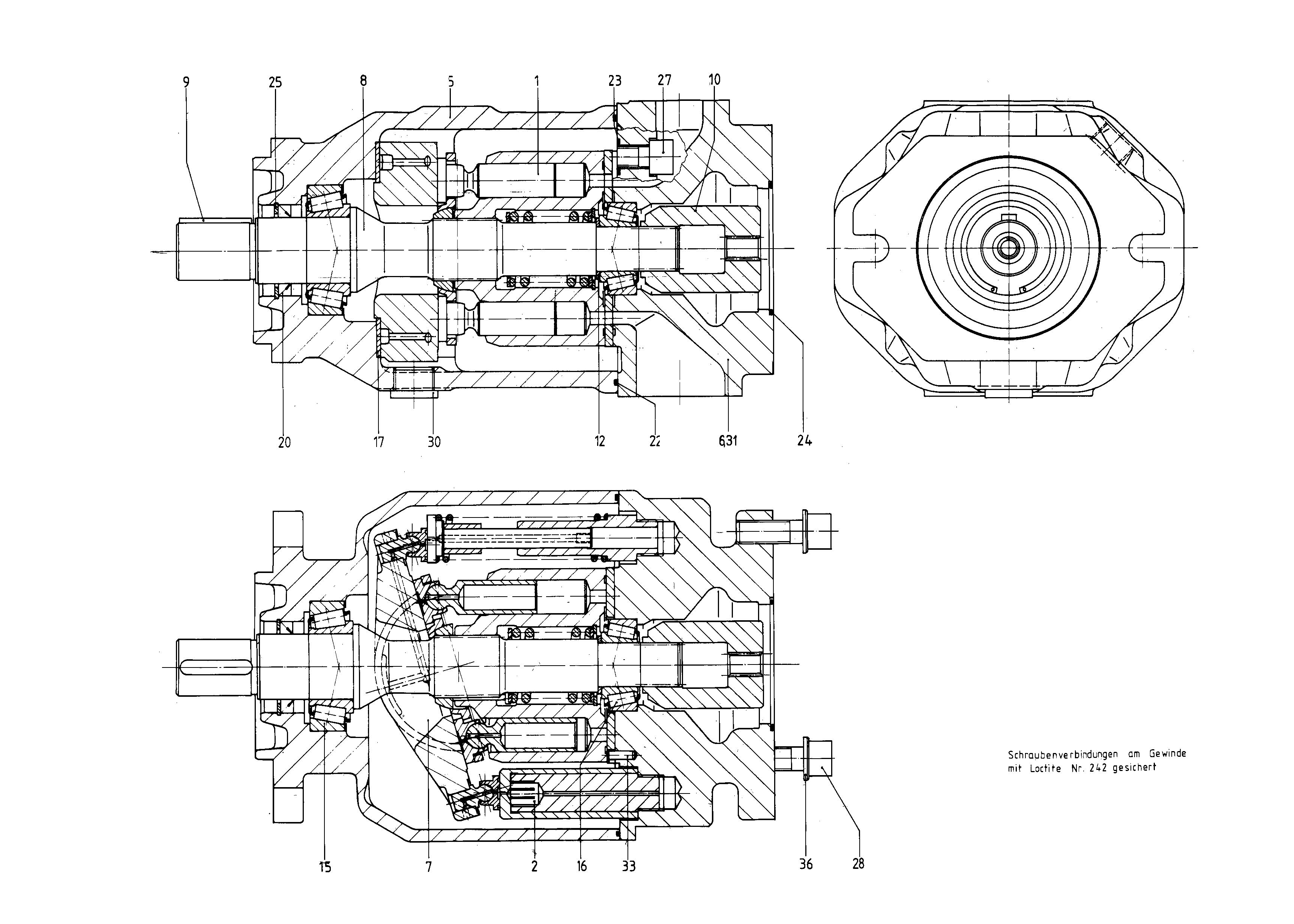 G A10VSO100 OV /31R-PPA12K01 -SO 18 — Zeichnung