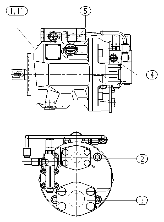 ALA10VO45DFLR/31R-VSC11N00-SO901 — Zeichnung