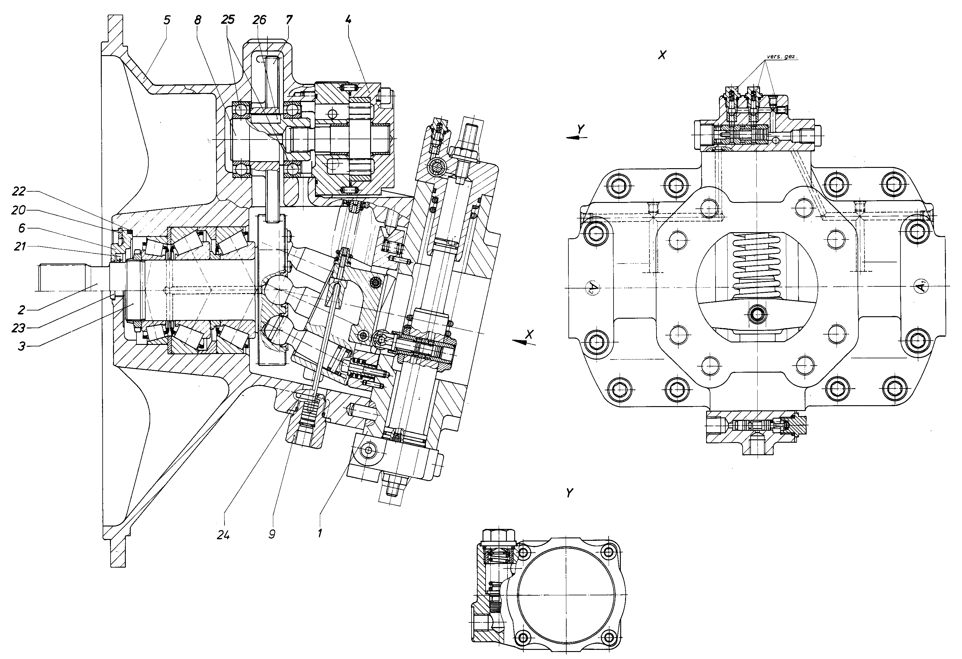 A8VO107SG1Z/60R1-PZG05F00 — Zeichnung