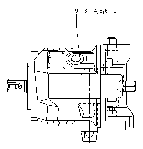 AA10VSO45DR/31L-PPA12N00-SO451 — Zeichnung