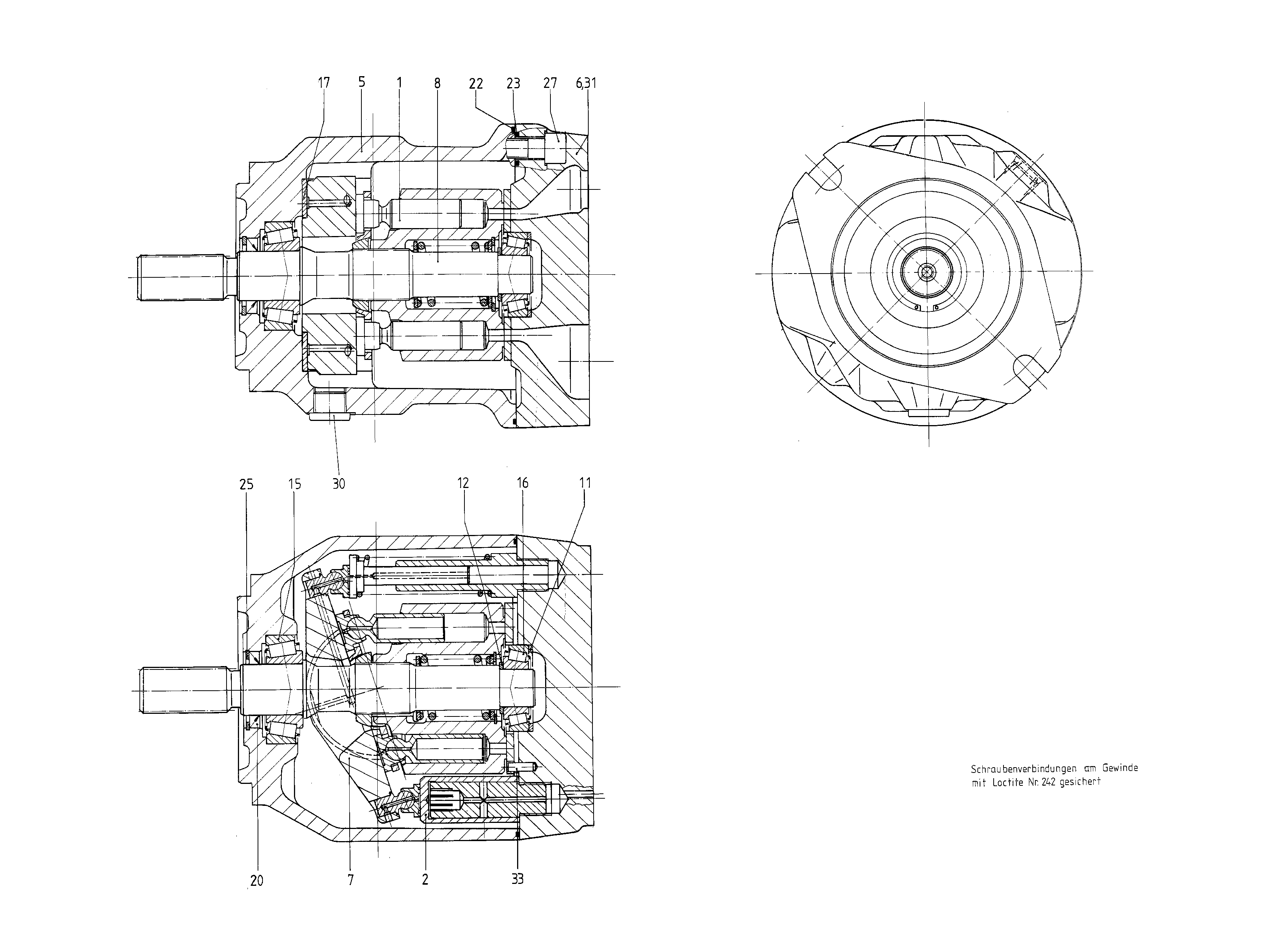 G A10V O 71 OV /31R-PSC11N00 -SO324 — Zeichnung
