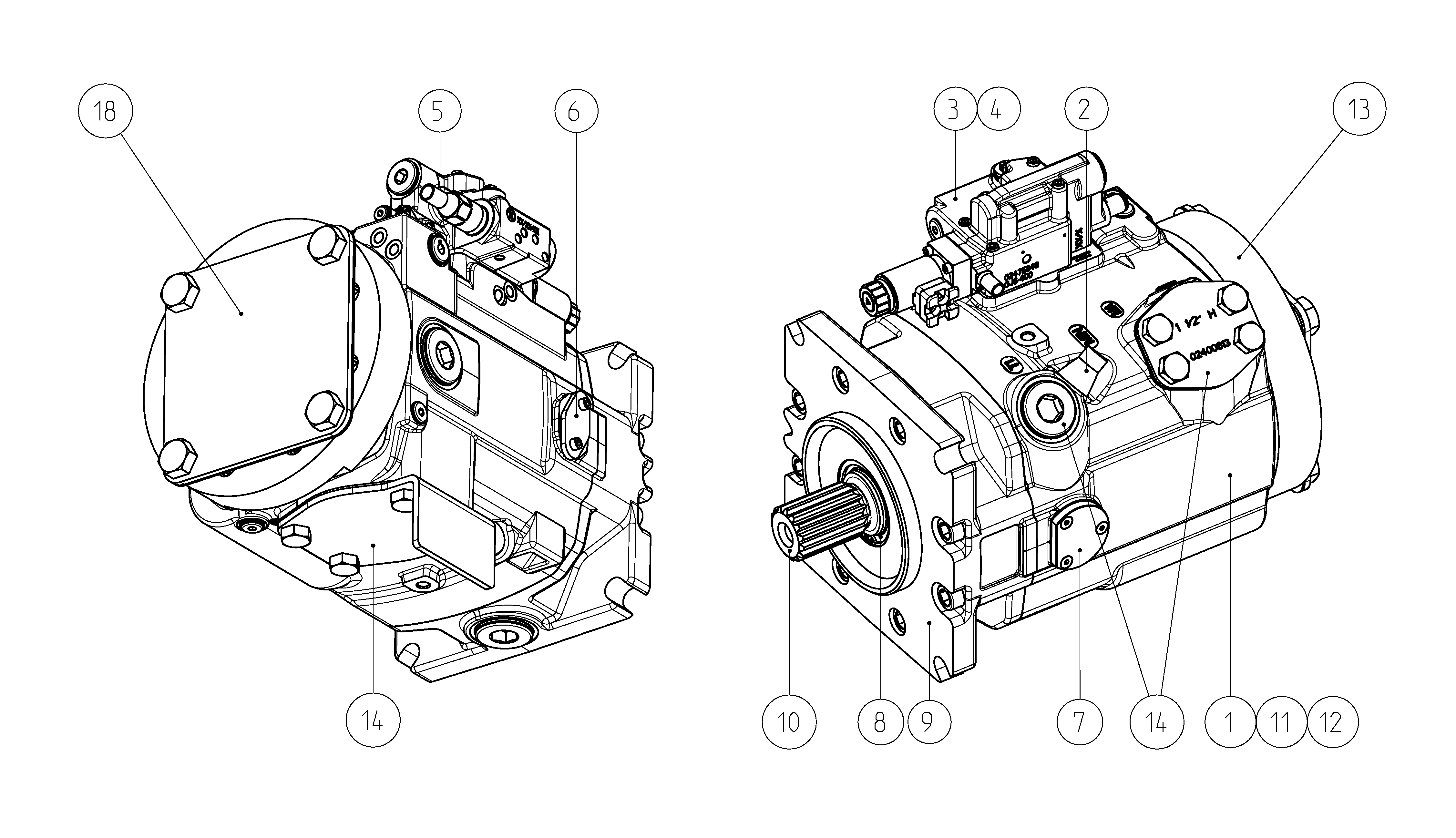 LA11VO210E2S0AH0/40MRVE4T21ED4T10-S — Zeichnung