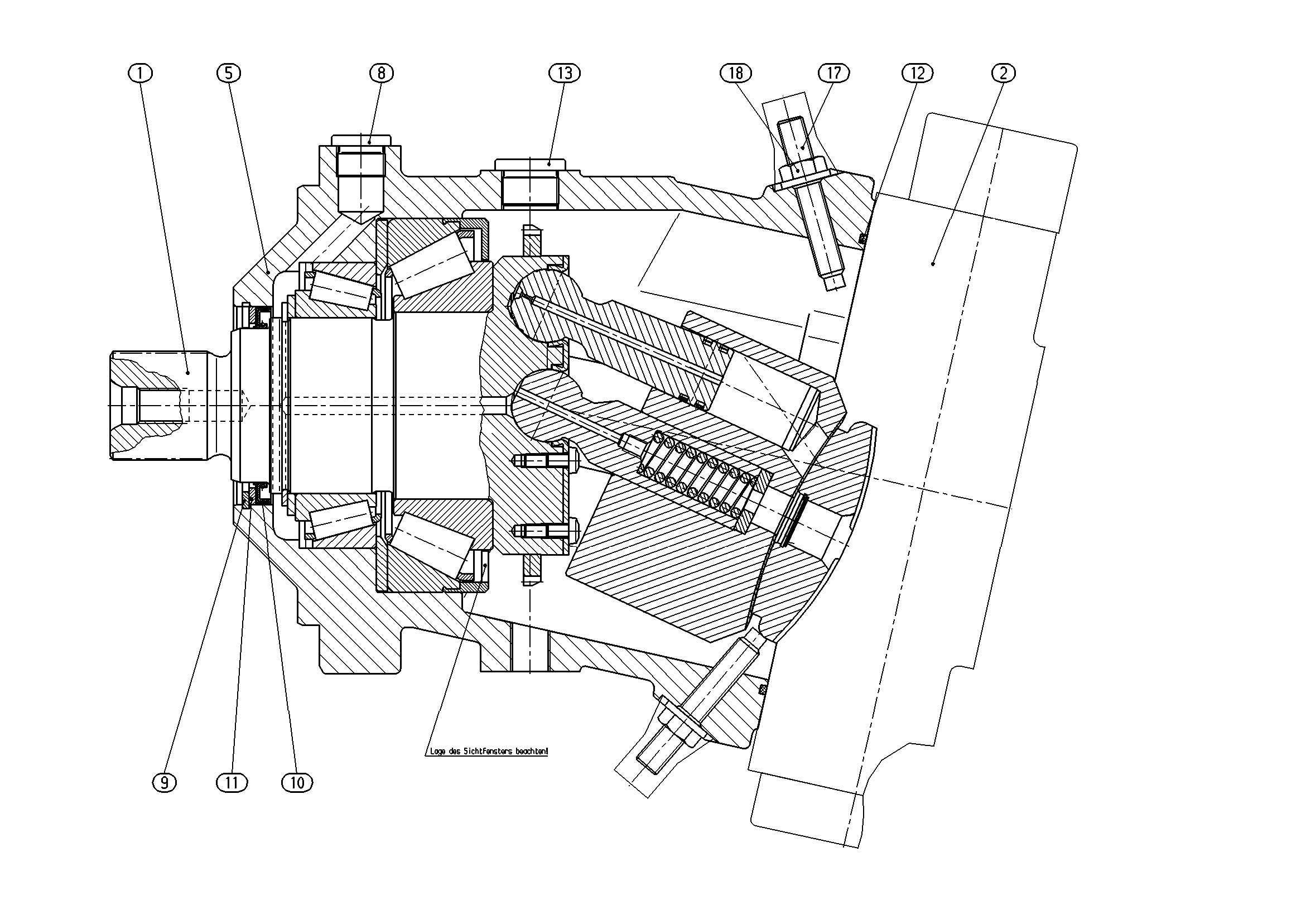 A6VM200DA4/63W-VAB01XDB-S — Zeichnung