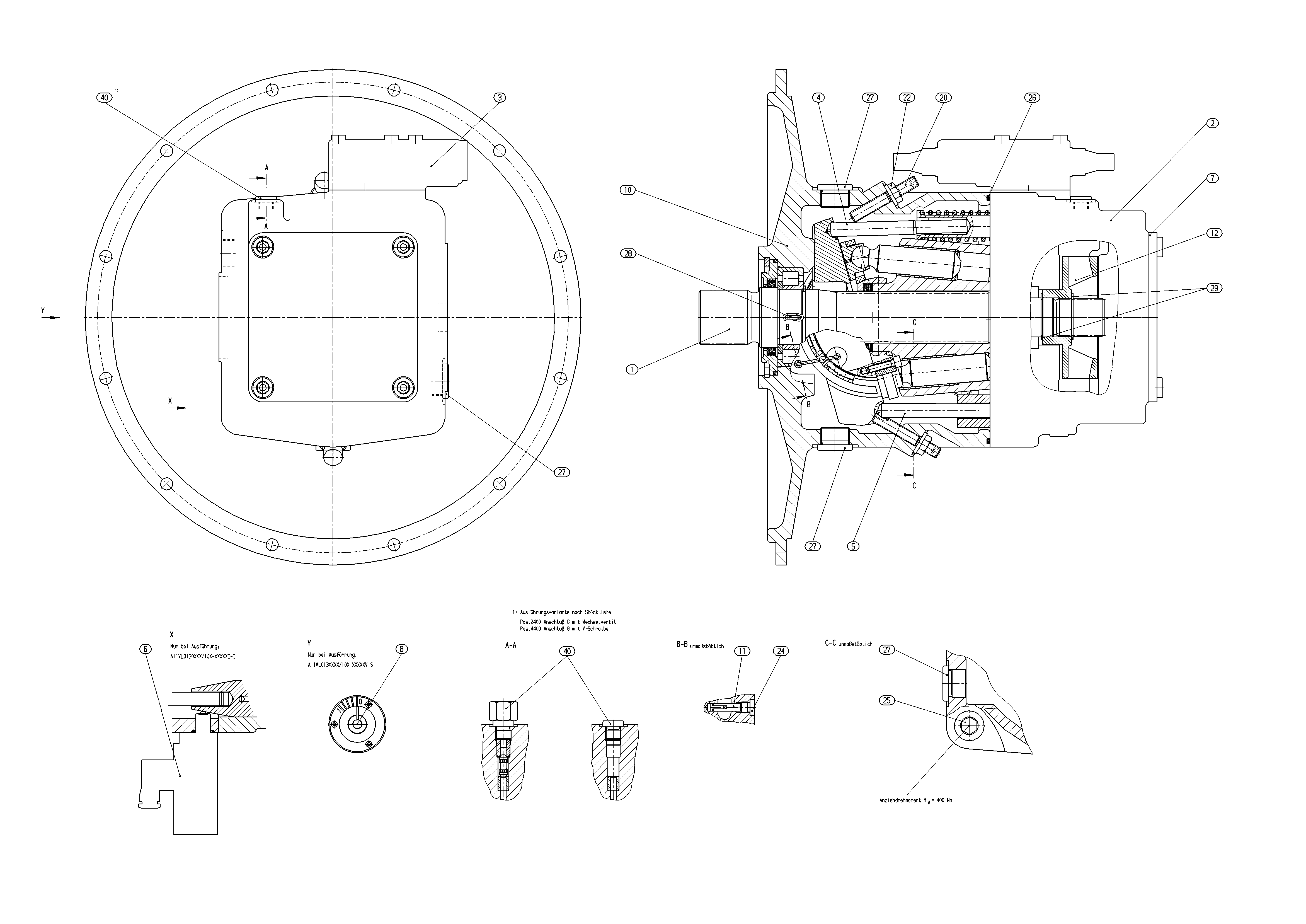 AA11VLO130LE1S5/10R-NSD62N00P — Zeichnung