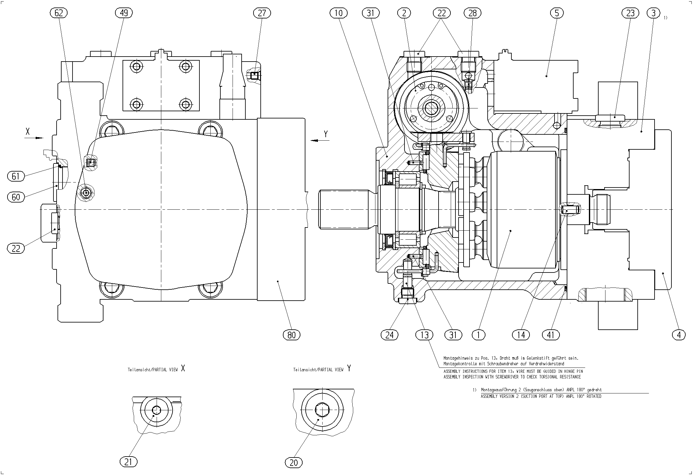 A10VG45EZ1DM1/10R-NSC10N003EQ-S — Zeichnung