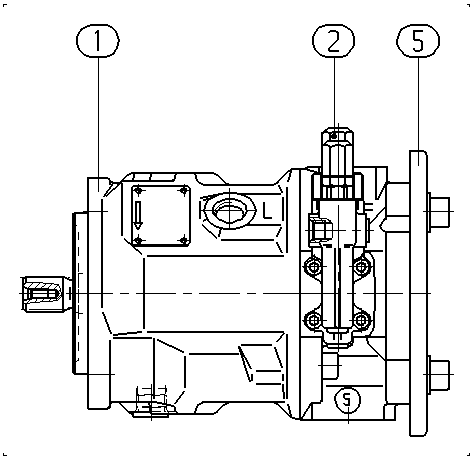 A A10V O 28 DFR1/31R-PSC12K68 -S1211 — Zeichnung