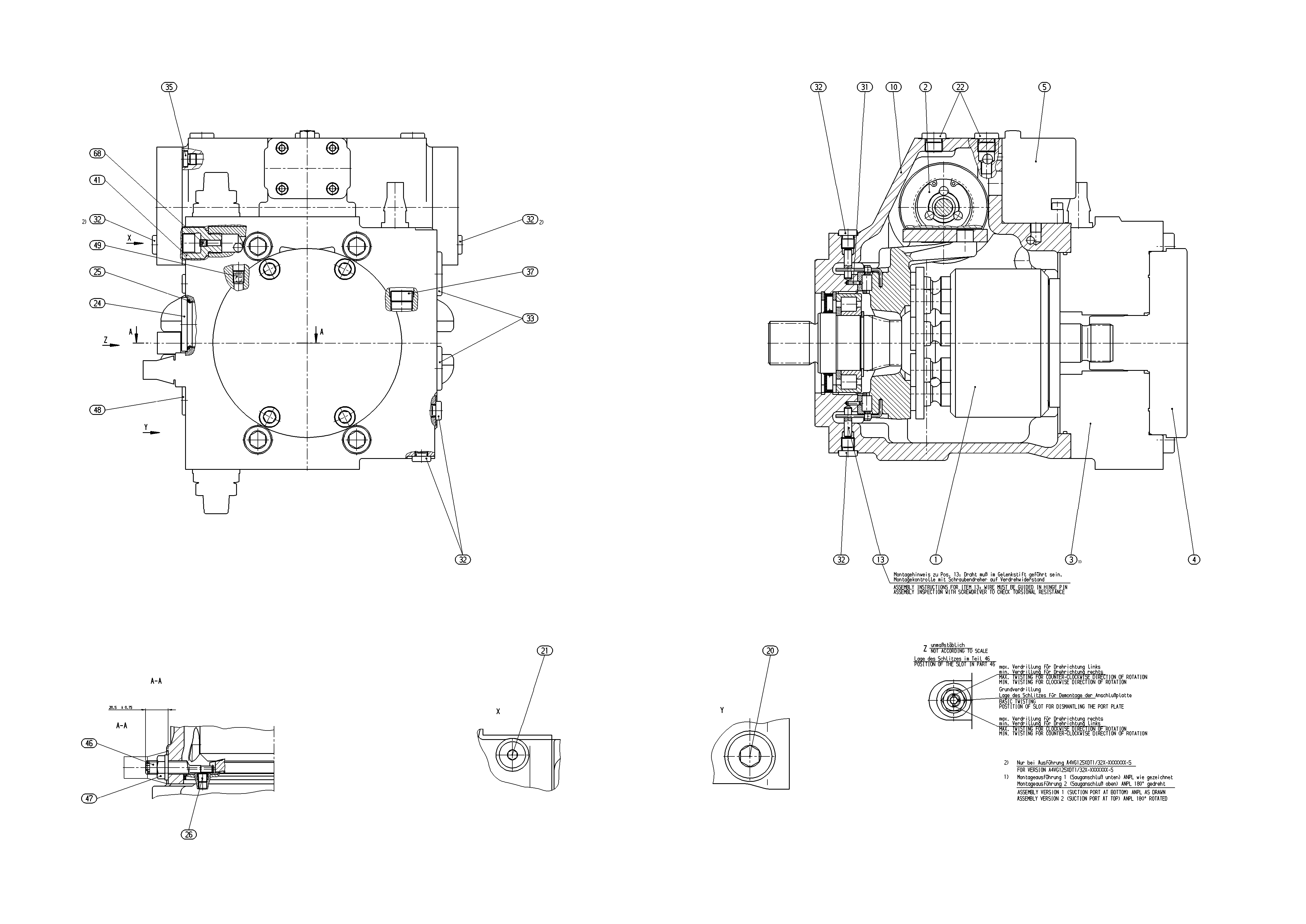 AXIAL-PISTON PUMP — Zeichnung