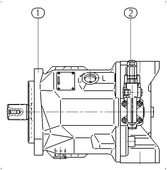 AH A10V O 71 DFR1/31R-PSC92N00 -SO 13 — Zeichnung